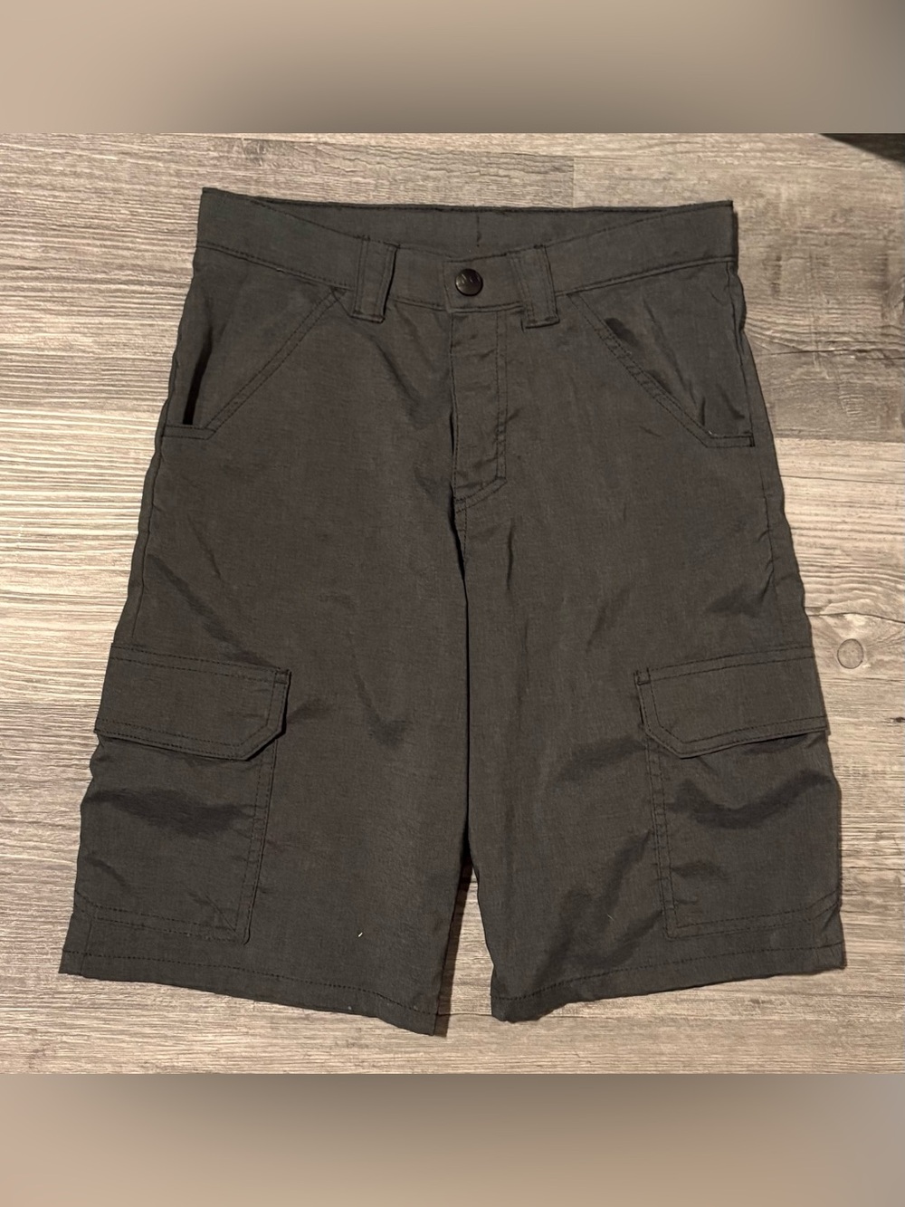 Black Dark Gray Shorts - Classic Utility Style. Boys size 12